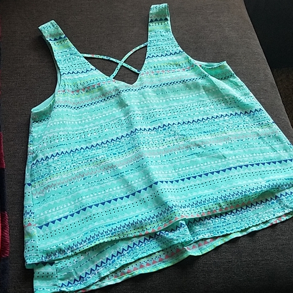 Candies Sleeveless Layered Crop Top Size Small - Picture 3 of 5